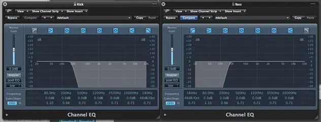 roll off high pass low pass EQ