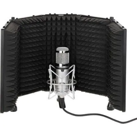a reflection filter keeps your home vocal recordings free of acoustic problems like comb filtering