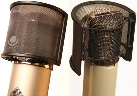 windtech popgard pop filter to get rid of plosives in vocal recordings