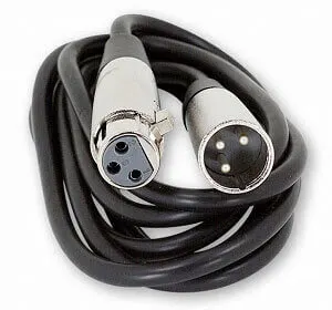 Typical 3-Prong XLR Cable for home microphone recording