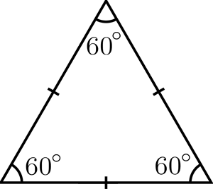 equilateral triangle for monitor placement