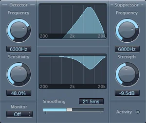 logic pro de-esser to get rid of sibilance in vocal recordings