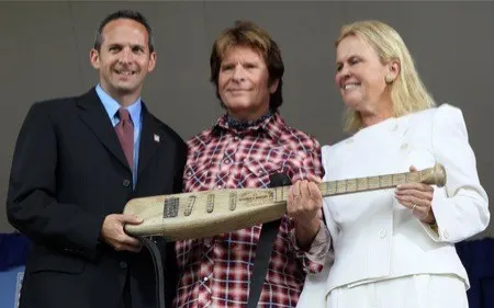 Fogerty Baseball Hall of Fame Bat Guitar