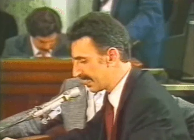frank zappa PMRC senate hearing 1985 over the parental advisory sticker