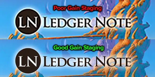 example of good and bad gain staging