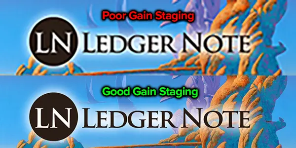 good vs bad gain staging