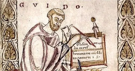 guido of arezzo, the creator of the solfeggio frequencies and 528 Hz