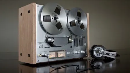 reel to reel tape player - where tape saturation originally came from