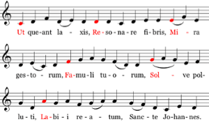 Ut queant laxis Solfeggio frequencies Origin