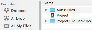 recording project folders are the best music production tips when working with other audio professionals