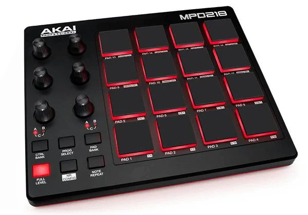 akai midi drum pad controller