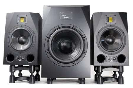 adam a8x monitors with adam sub 12