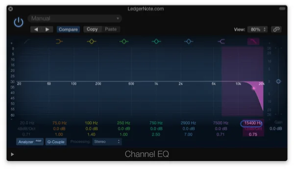 low pass equalization