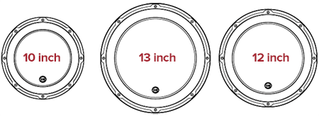 subwoofer driver size comparison