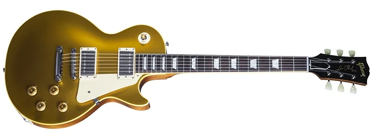 gold top gibson les paul electric guitar