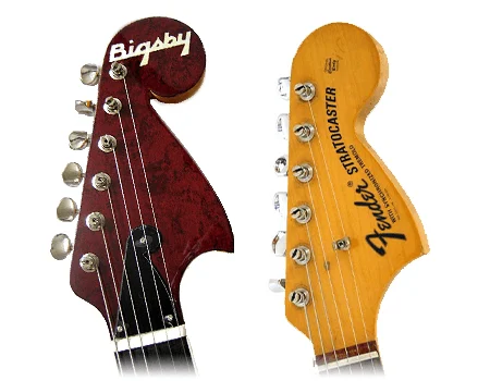 bigsby vs fender headstock