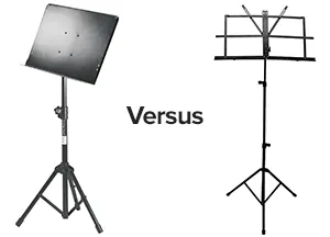 solid versus wire music stands