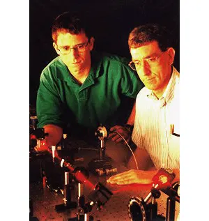 Craighead and Carr, creators of the nanoguitar
