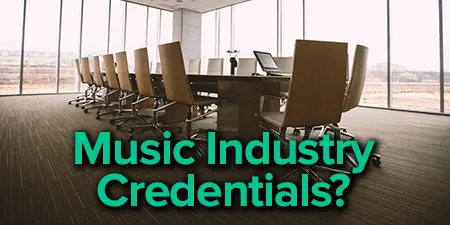 music business jobs credentials