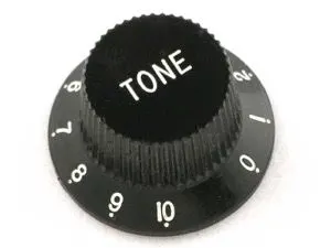black tone knob from guitar