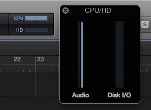 logic pro x cpu usage