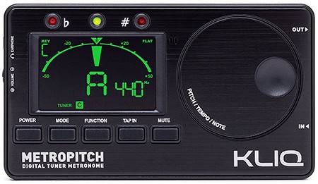 kliq metropitch digital handheld guitar tuner