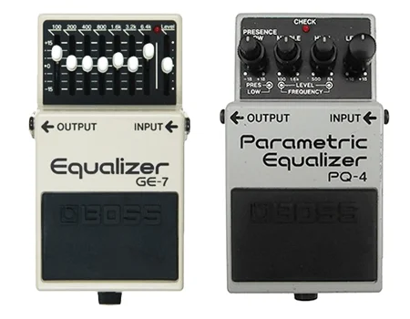 guitar equalization pedals graphic and parametric