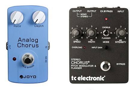 simple versus complex chorus pedal