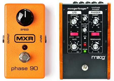 simple versus complex phaser pedals