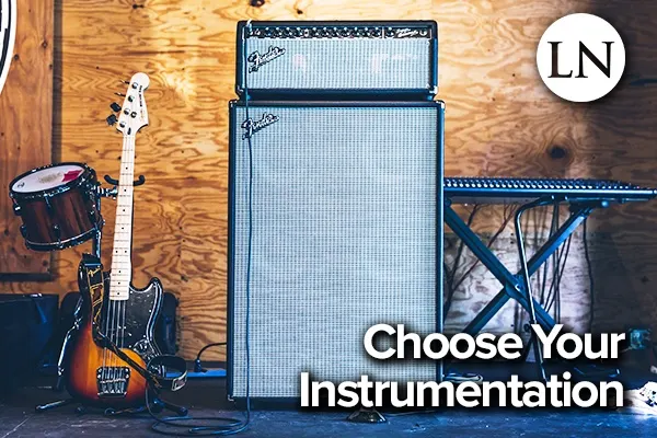choose which instruments will be in your band's music