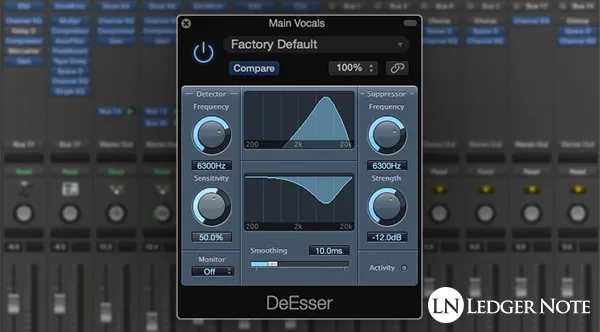 Use a de-esser to reduce sibilance in vocal recordings