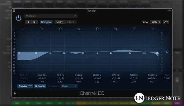 Use an equalizer when you master a song to reshape the tonal characteristics of the track.