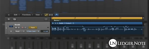 how to mix vocals tip 5 - automate the gain