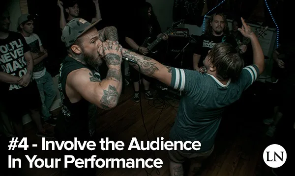 stage presence tip 4 - involve the audience in your performance