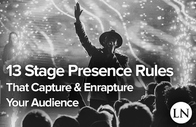 give the effective speech writing focusing on stage presence