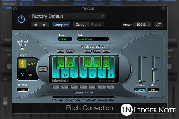 logic pro pitch correction