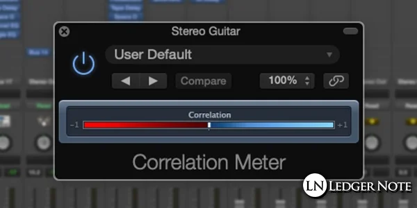 phase correlation meter while mixing in mono