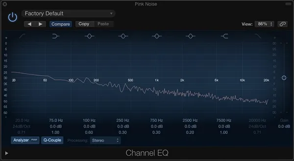 pink noise as a reference track