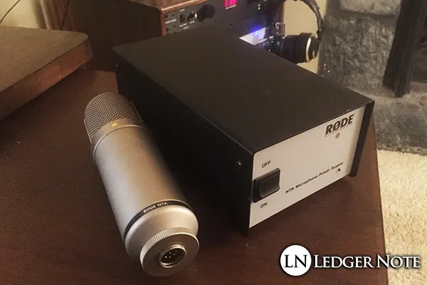 Rode NTK microphone and its external power supply