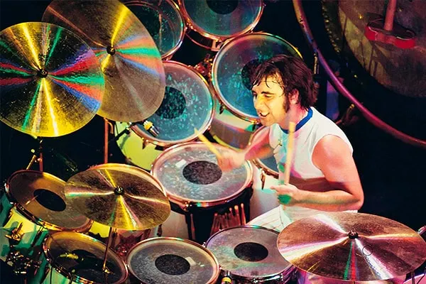 Keith Moon has an amazing talent at playing the drums