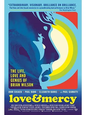 Love & Mercy is about the Beach Boys member Brian Wilson and is one of the most touching music movies ever filmed
