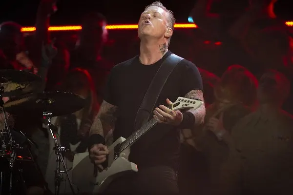 Metallica's James Hetfield.